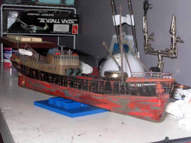 PLASTIC MODEL KIT H-382 KANDAHAR FISHING TRAWLER MIB BOXED 1970s
