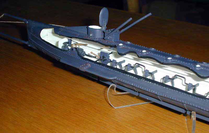 hunley submarine model